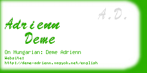 adrienn deme business card